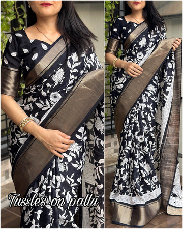 Beautiful Designer Kadambari Soft Cotton Saree