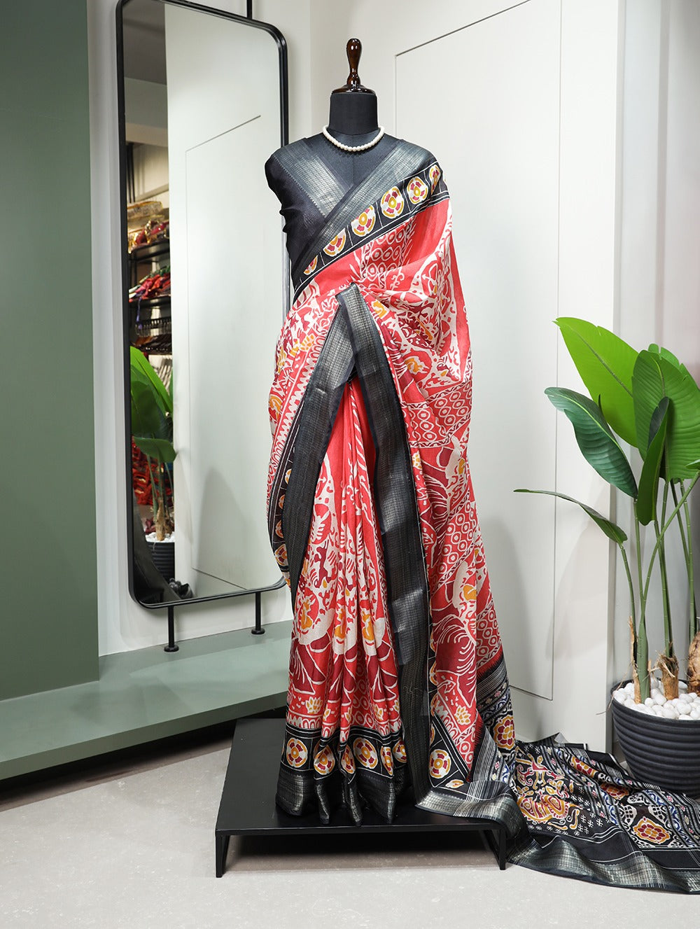 Beautiful Designer Digital Printed Dola Silk Saree