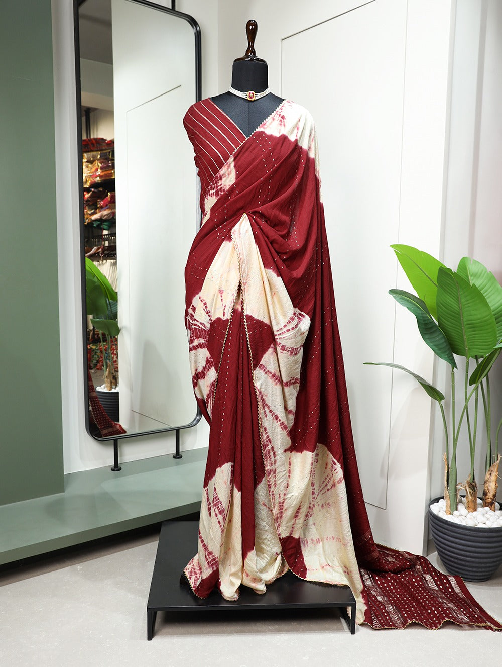 Beautiful Designer Viscose Chanderi Silk Saree