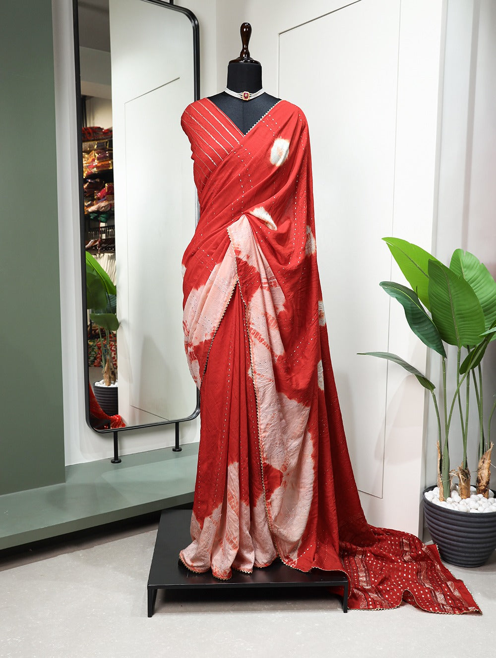 Beautiful Designer Viscose Chanderi Silk Saree