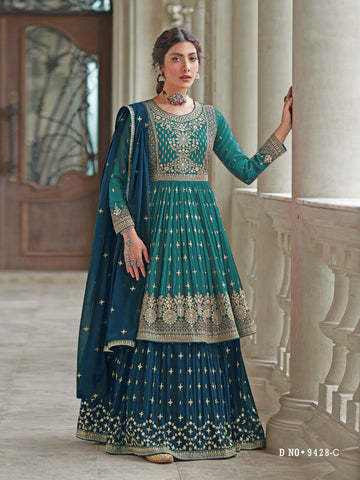 Beautiful Designer Radhika Series 9428-9432 Real Georgette Suit