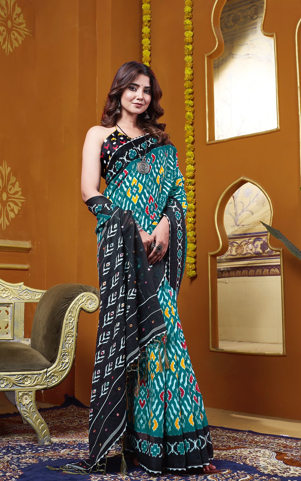 Beautiful Designer Pure Soft Jaipur Block Print Cotton Saree