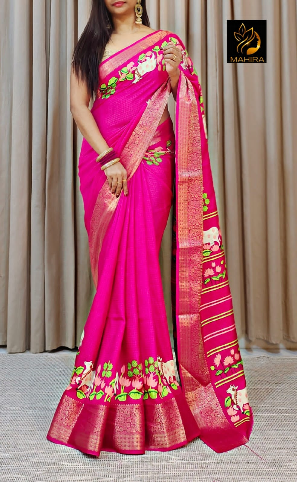 Beautiful Designer Dola Silk Saree