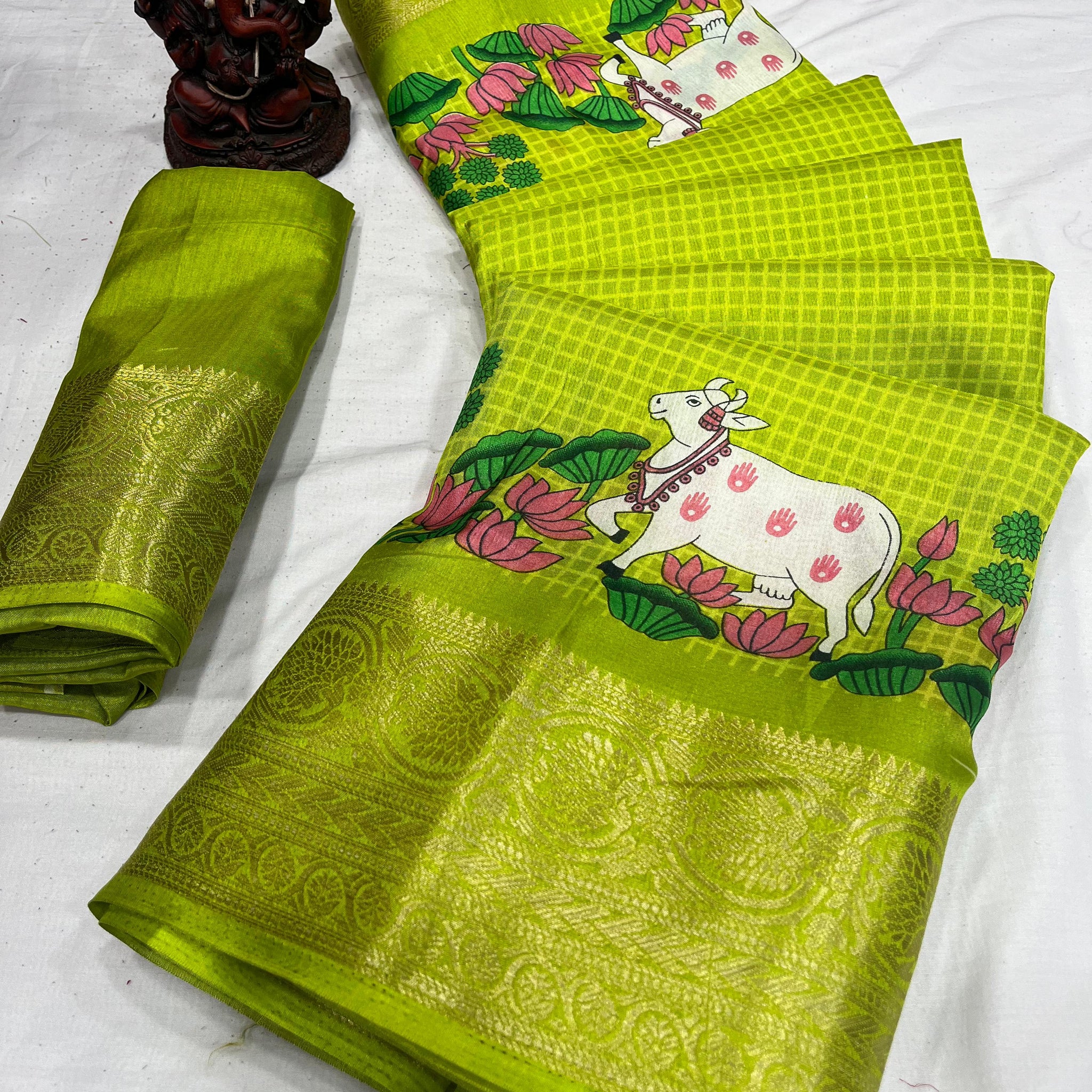 Beautiful Designer Dola Silk Saree