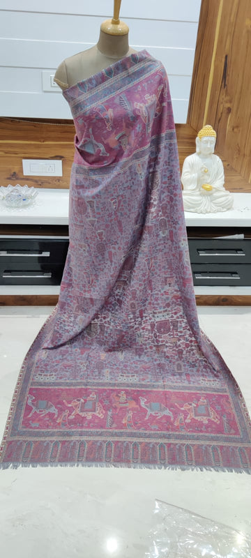 Winter Special Pashmina Wool Kashmiri Kani Men's Shawls