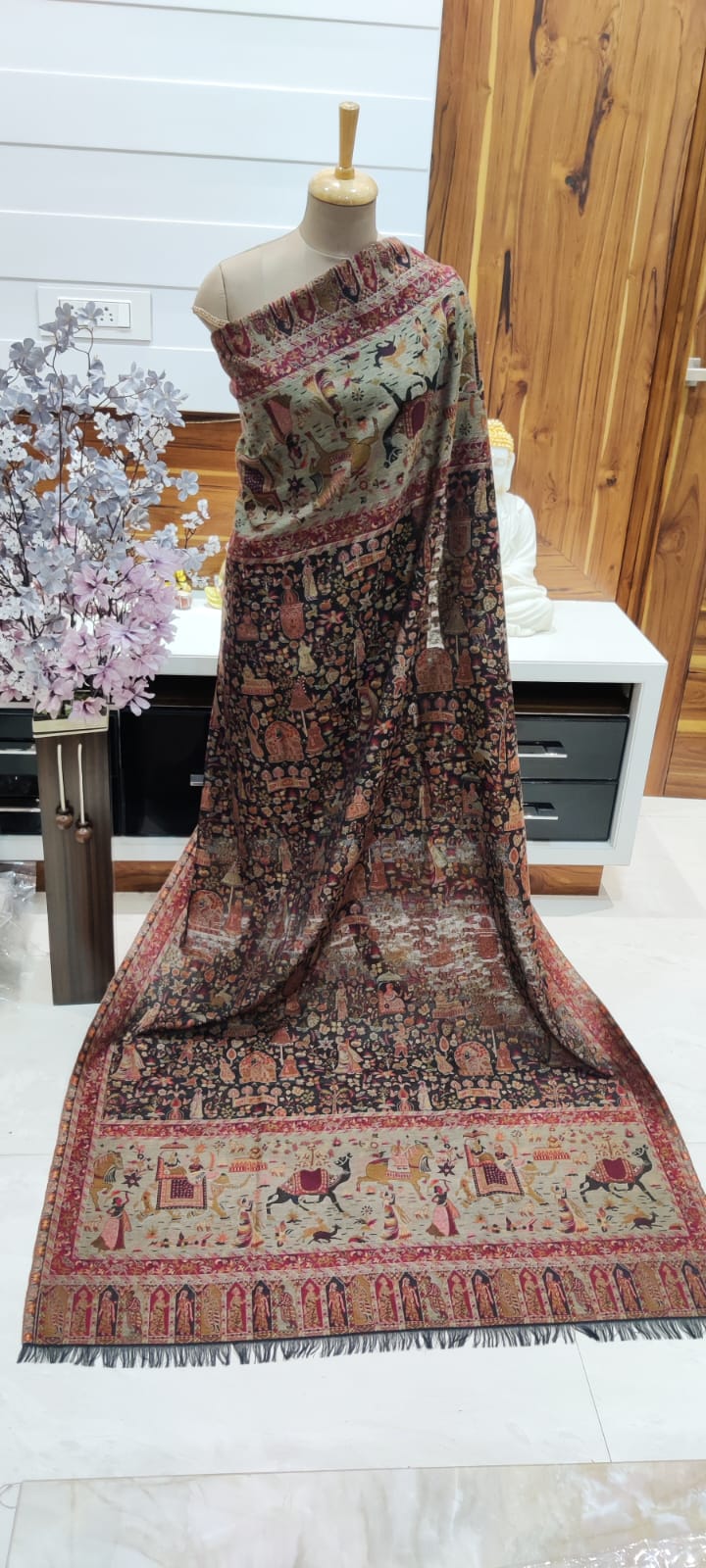 Winter Special Pashmina Wool Kashmiri Kani Men's Shawls