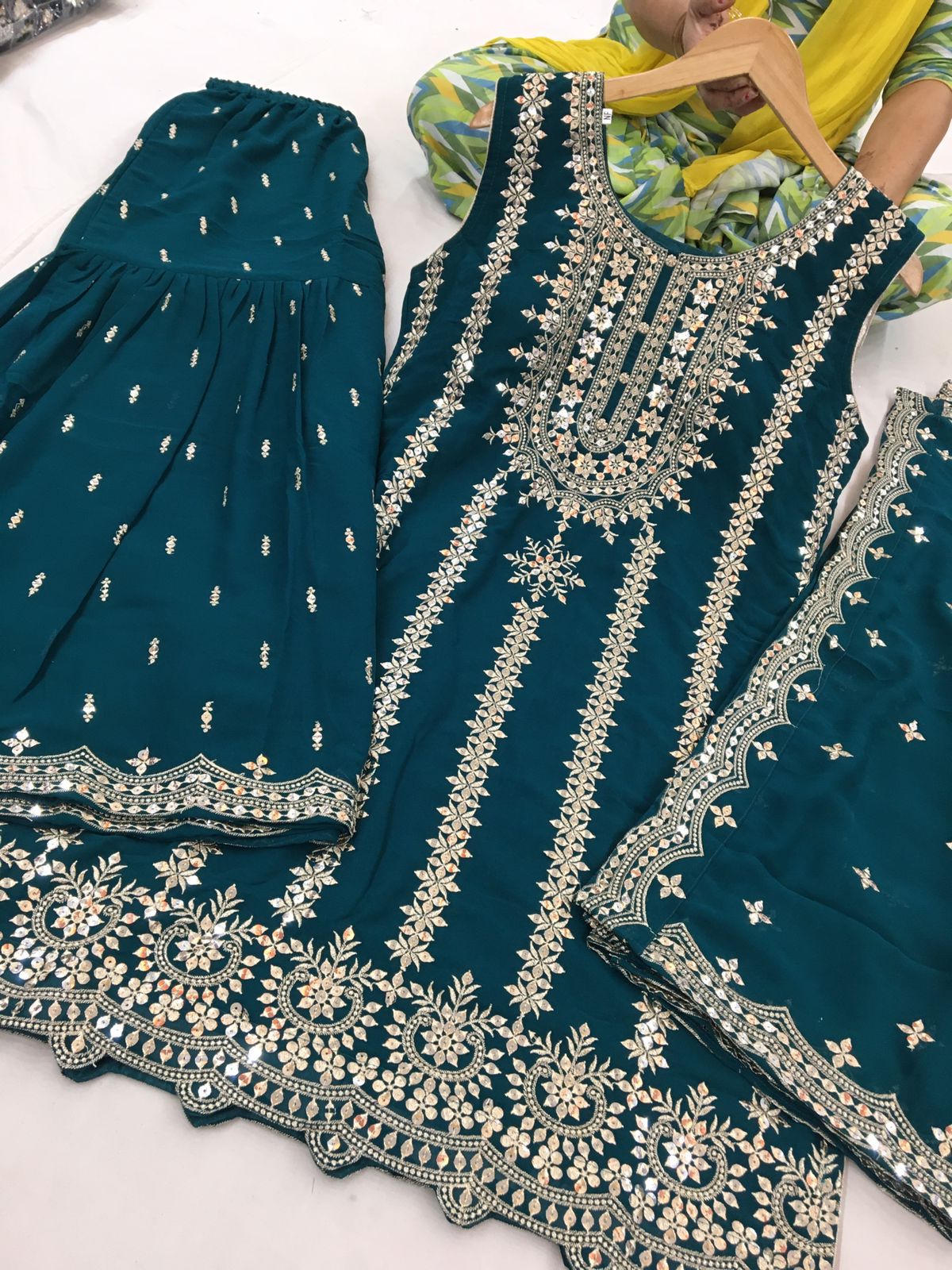 Beautiful Designer Readymade Punjabi Sharara Set