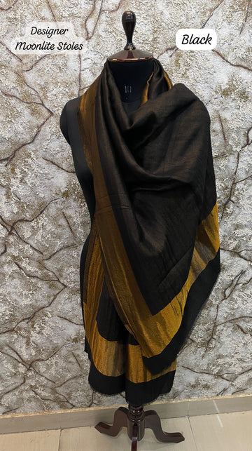 Party Wear Desigenr Pashmina Moonlite Stoles