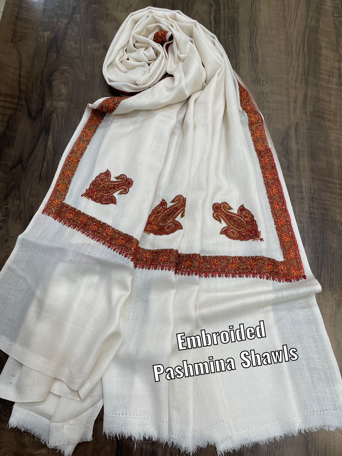 Beautiful Desigenr Pure Soft Wool Pashmina Shawls