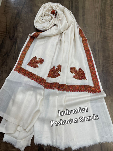 Beautiful Desigenr Pure Soft Wool Pashmina Shawls