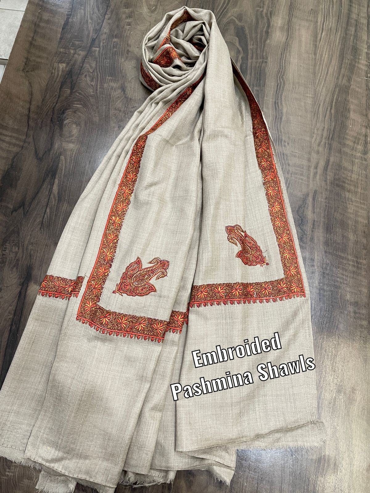 Beautiful Desigenr Pure Soft Wool Pashmina Shawls