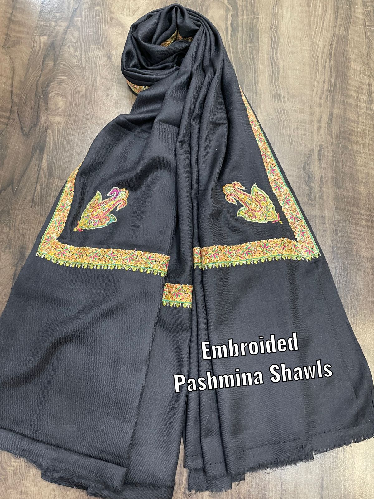 Beautiful Desigenr Pure Soft Wool Pashmina Shawls