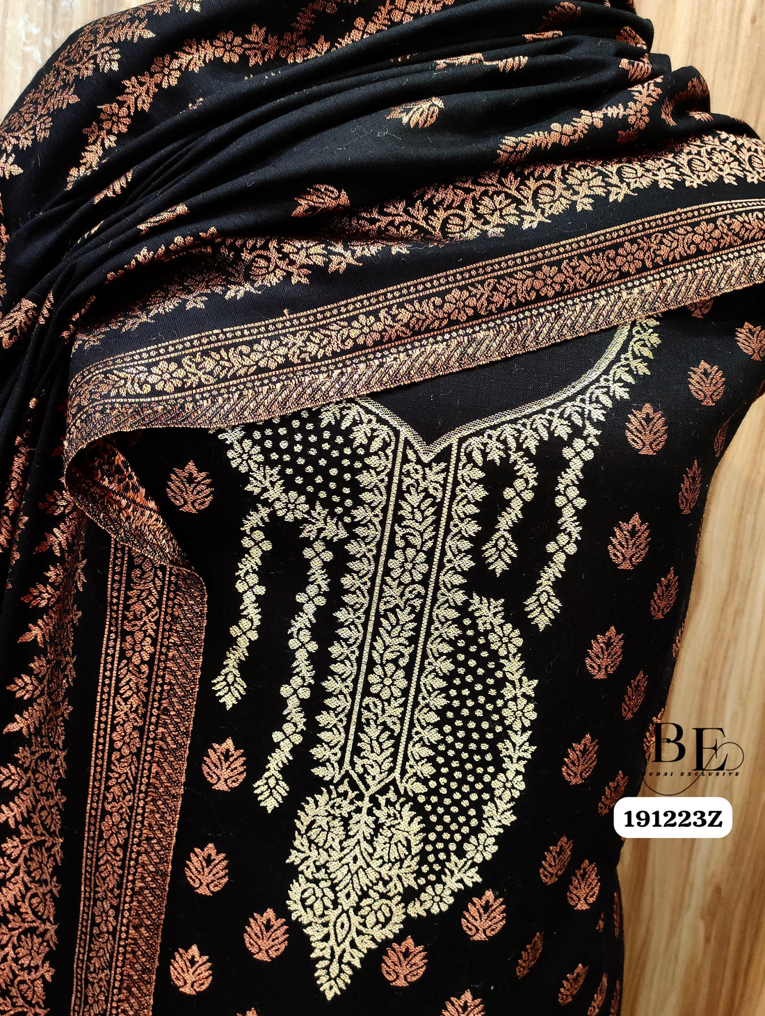 Beautiful Designer Pure Pashmina Zari Weaving Work Salwar Suit