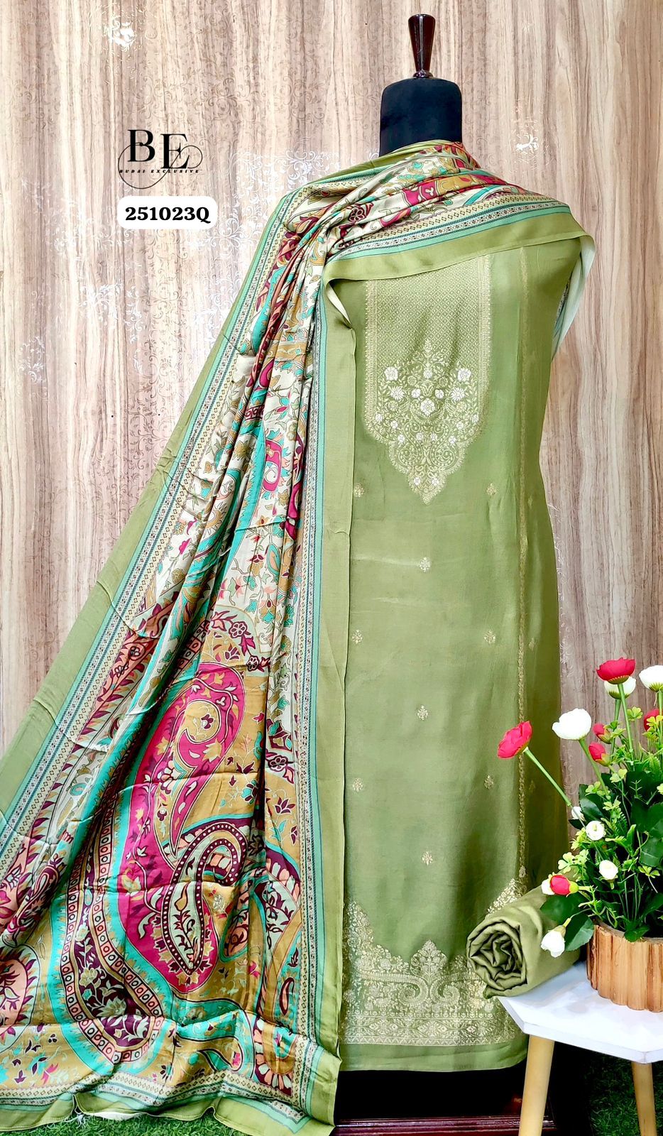 Beautiful Designer Pure Viscose Pashmina Salwar Suite