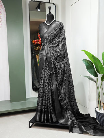 Beautiful Designer Pure Dola Silk Saree Design 7017