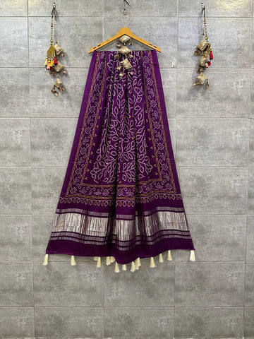 Pure Gajji Silk Digital Print Duppatta