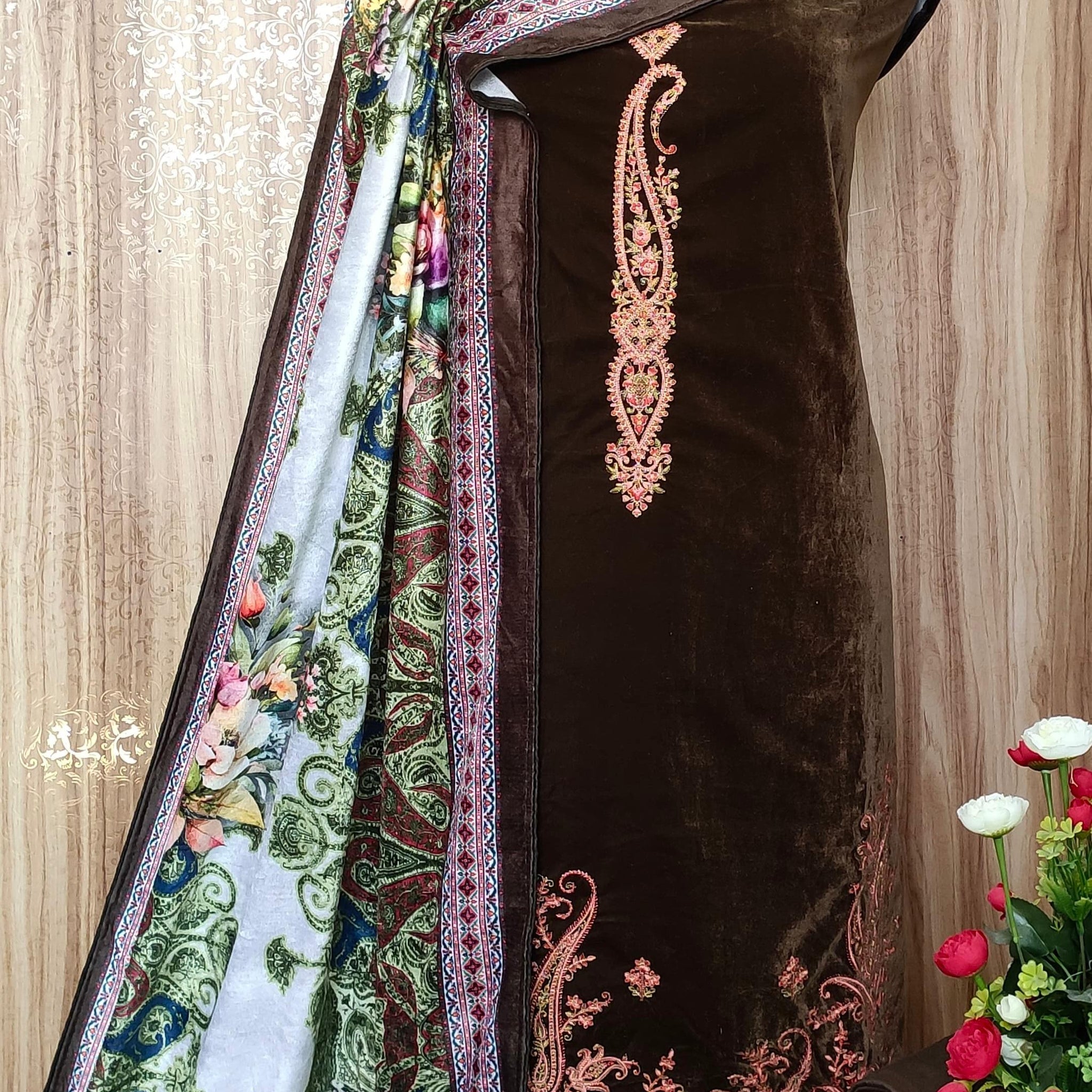 Beautiful Designer Winter Special Pure Velvet Salwar Suit