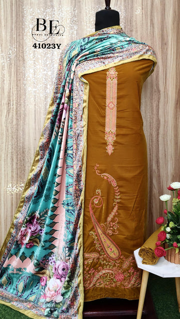 Beautiful Designer Winter Special Pure Velvet Salwar Suit