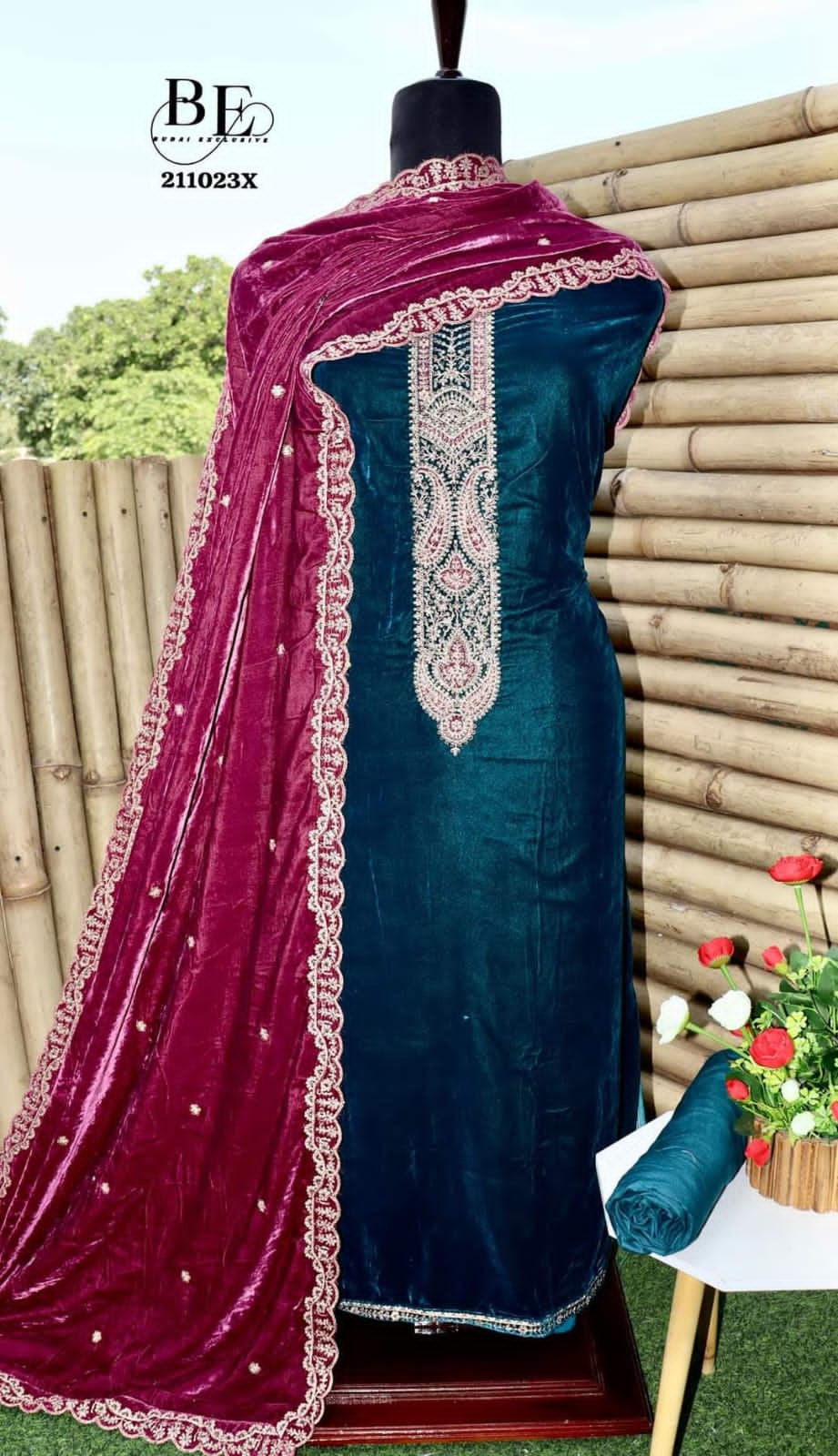 Beautiful Designer Velvet Salwar Suit