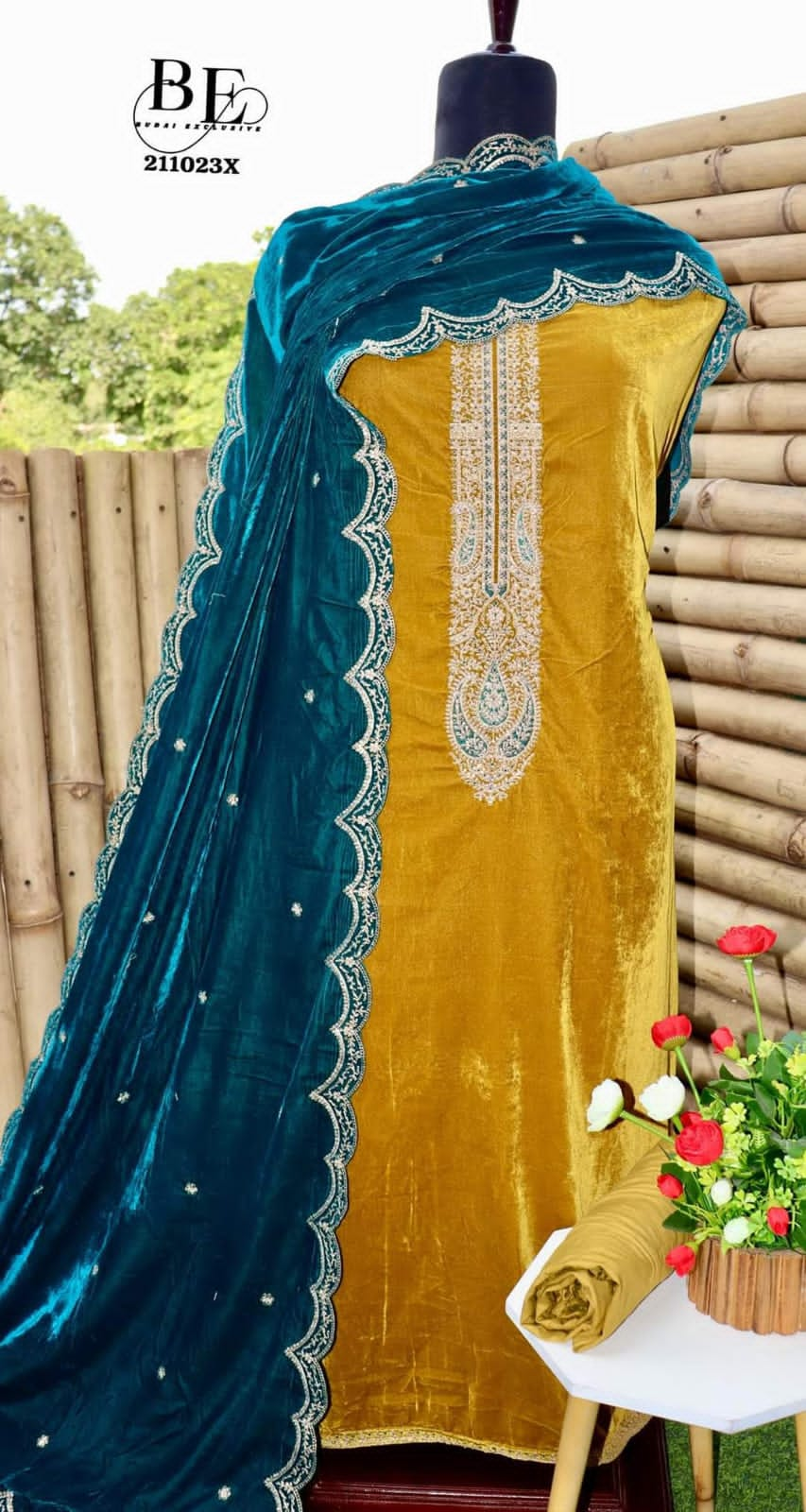 Beautiful Designer Velvet Salwar Suit