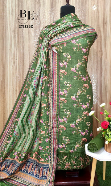 Beautiful Designer Pure Pashmina Salwar Suit