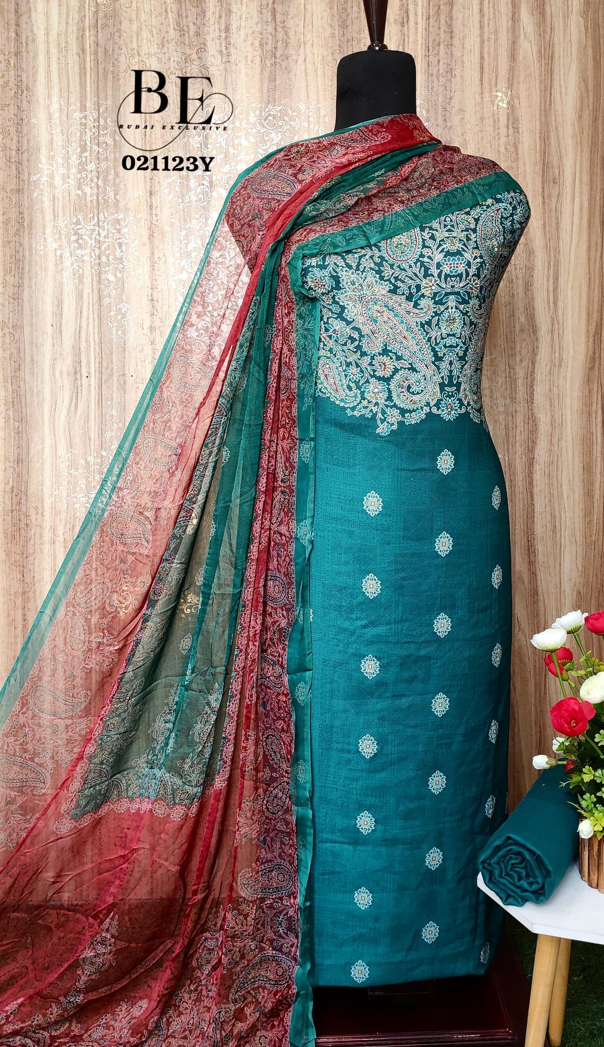 Beautiful Designer Pure Pashmina Salwar Suit