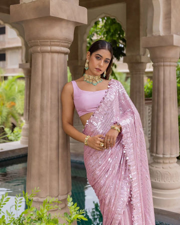 Georgette Sequence Saree