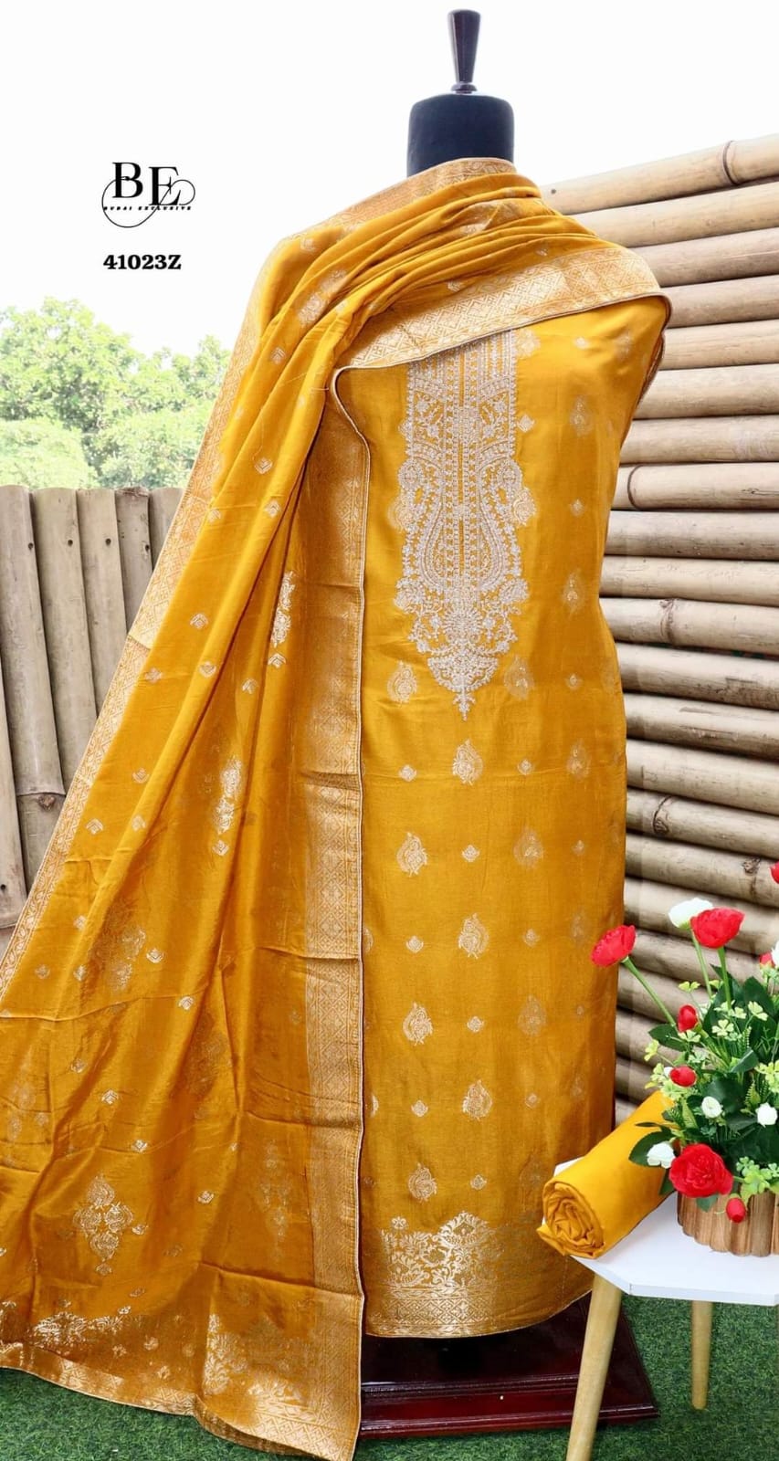 Beautiful Designer Pure Viscose Dola Silk Salwer Suit