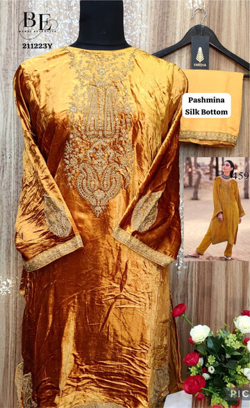 Beautiful Designer Pure Velvet Salwer Suit