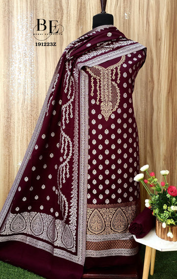 Beautiful Designer Pure Pashmina Salwer Suit