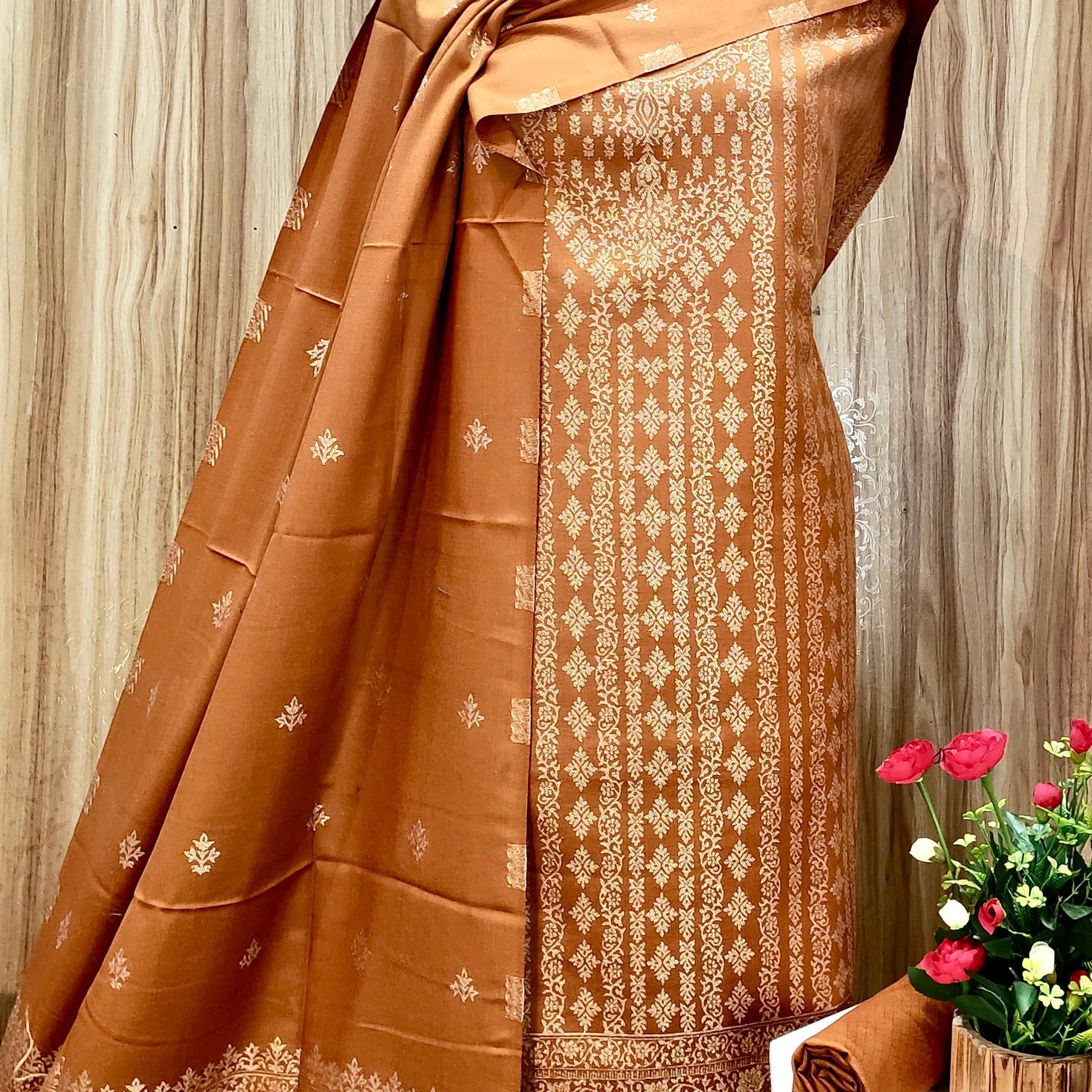 Beautiful Designer Pure Pashmina Salwer Suit