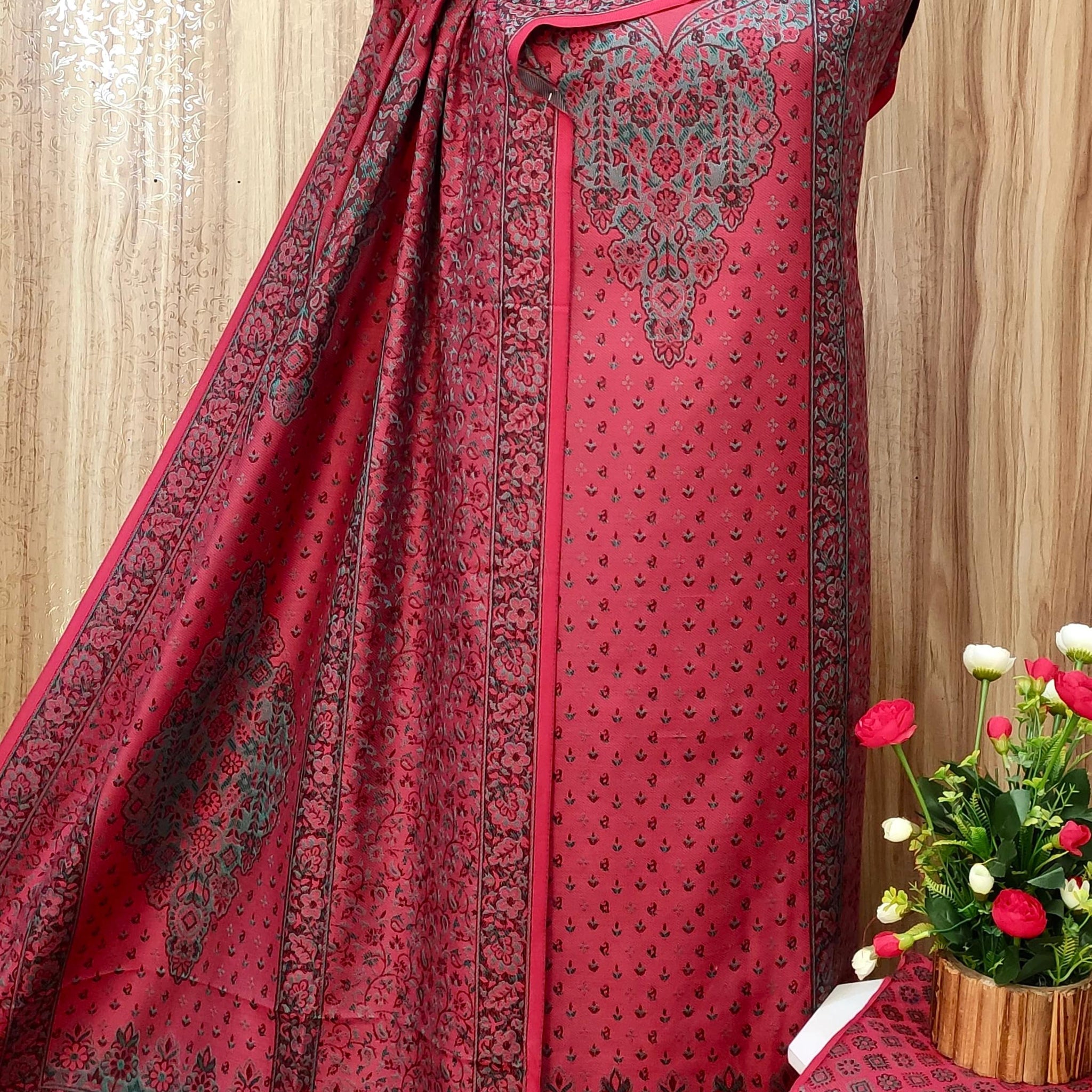 Beautiful Designer Pure Pashmina Salwer Suit