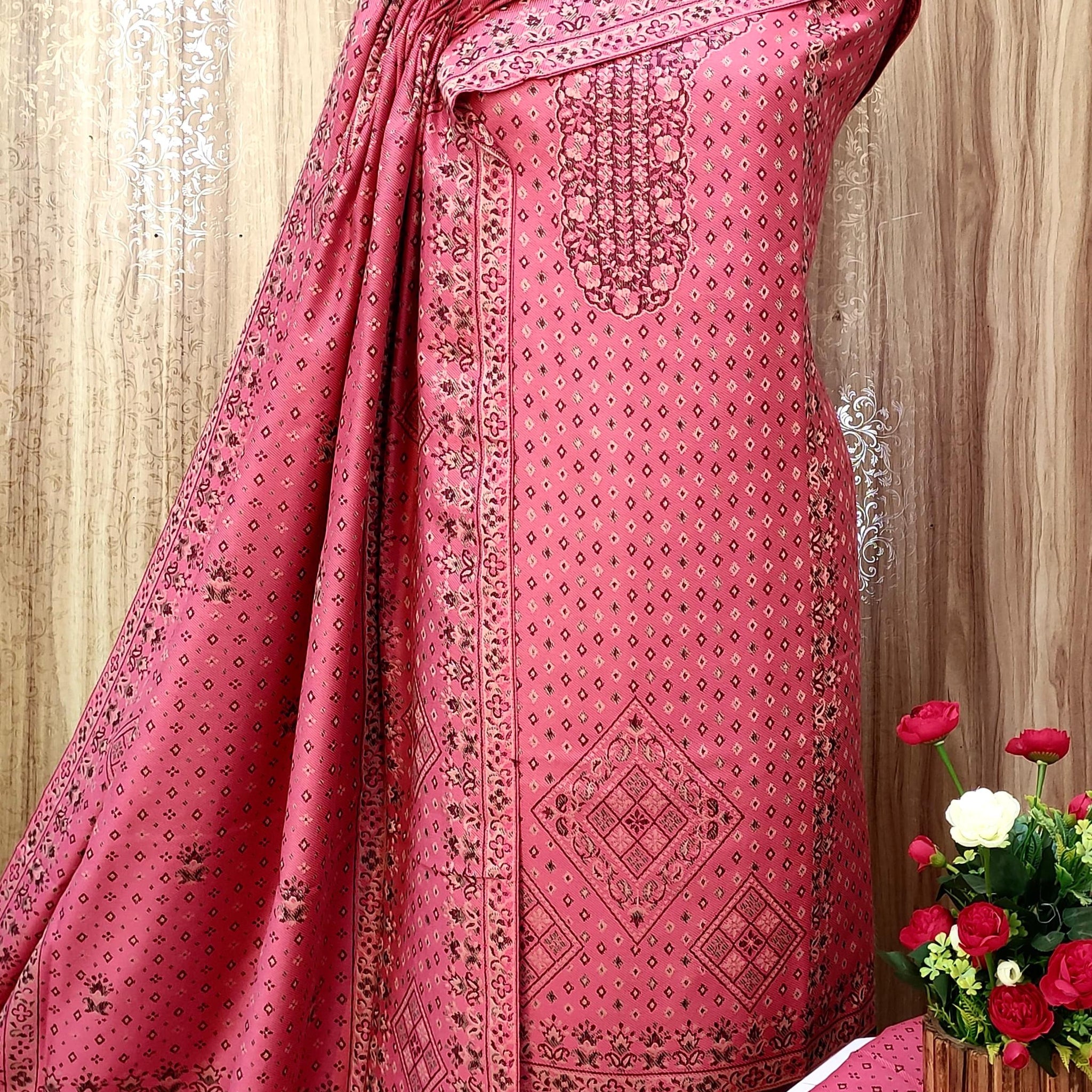 Beautiful Designer Pure Pashmina Salwer Suit