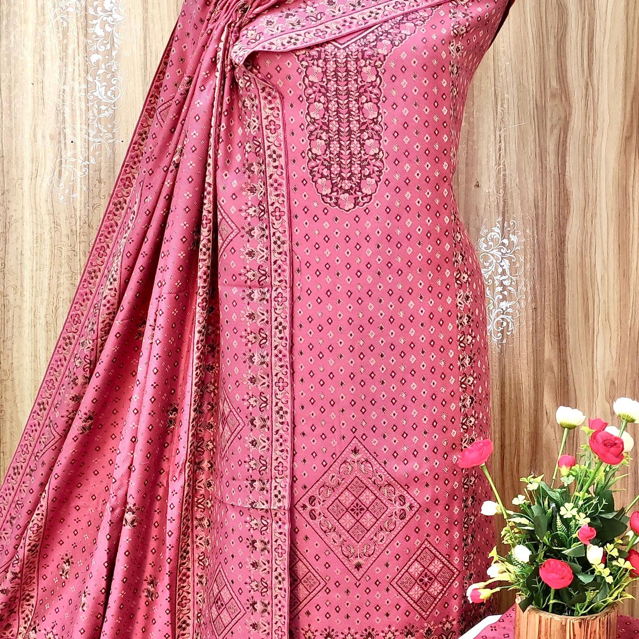 Beautiful Designer Pure Pashmina Salwer Suit