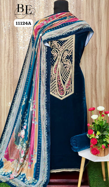 Beautiful Designer Pure Pure Velvet Salwer Suit