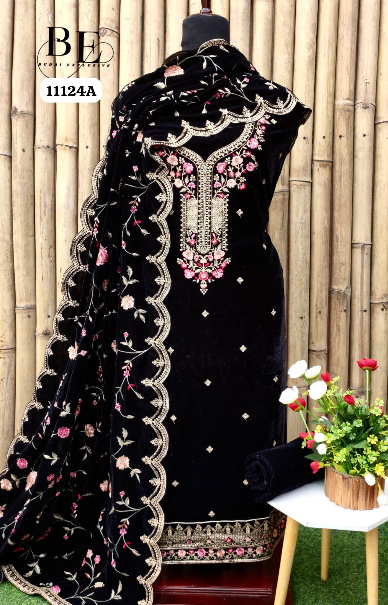 Beautiful Designer Pure Pure Velvet Salwer Suit