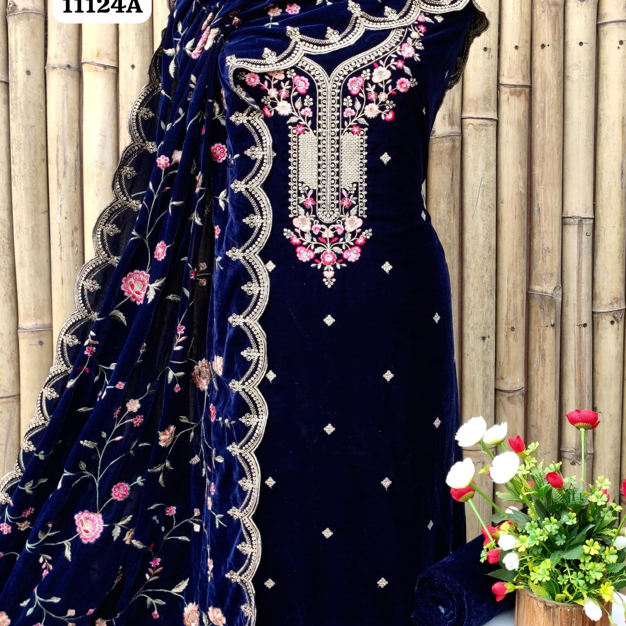 Beautiful Designer Pure Pure Velvet Salwer Suit