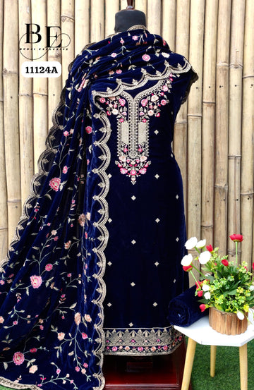 Beautiful Designer Pure Pure Velvet Salwer Suit