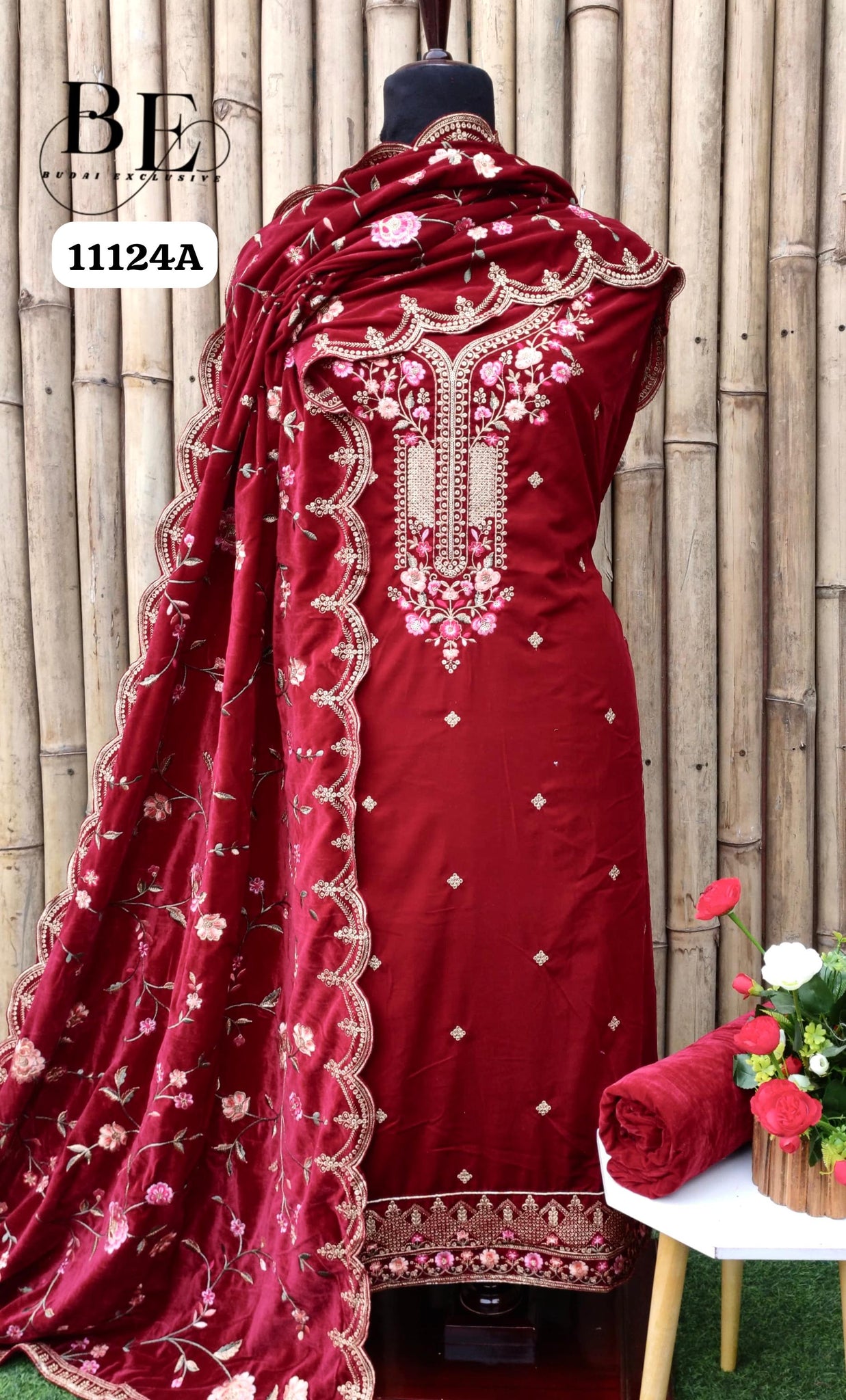 Beautiful Designer Pure Pure Velvet Salwer Suit