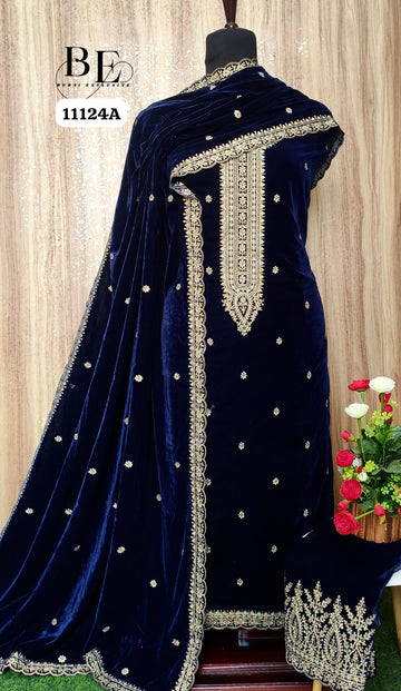 Beautiful Designer Pure Pure Velvet Salwer Suit