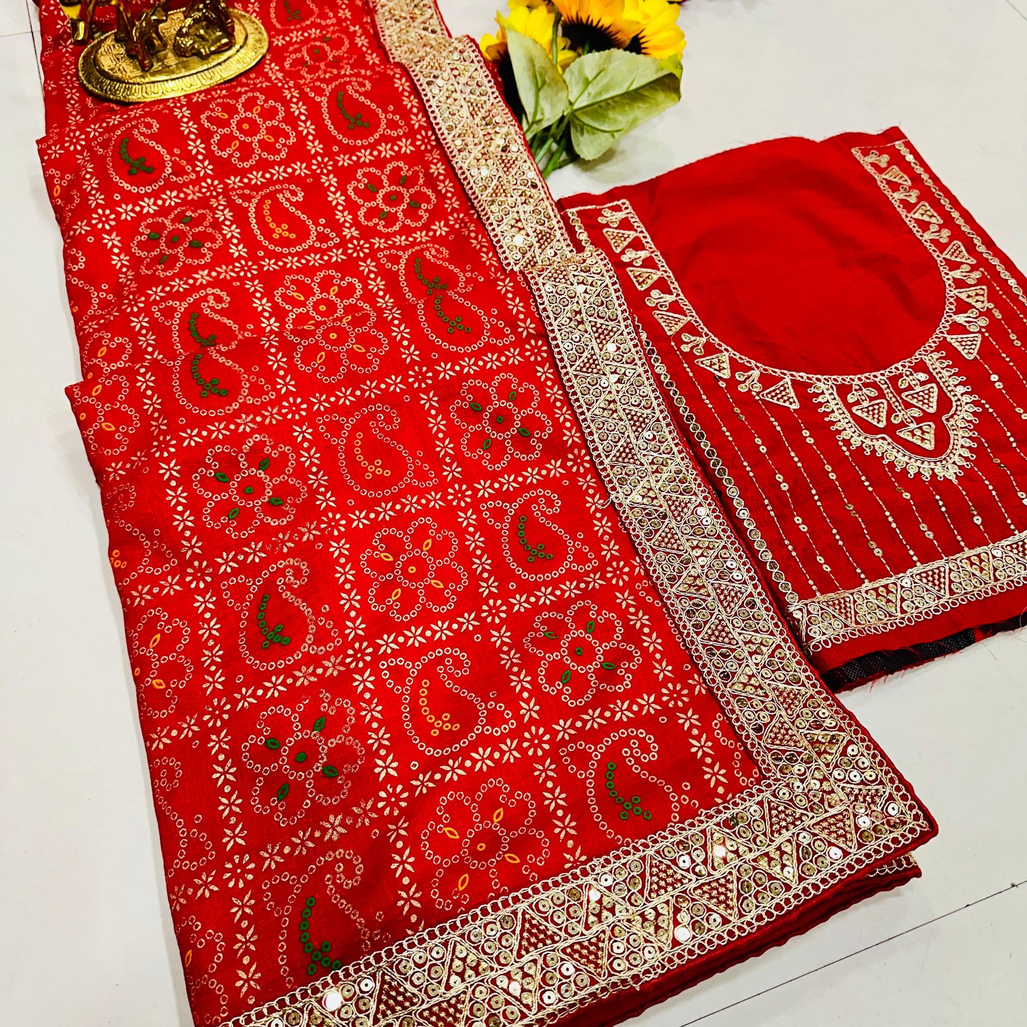 Beautiful Designer Patola Dola Silk Saree