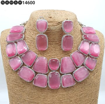 Beautiful Antique Stone Necklace with Earrings Jewellery