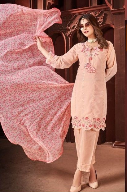 Al Huda Pure Georgette Kurti 114