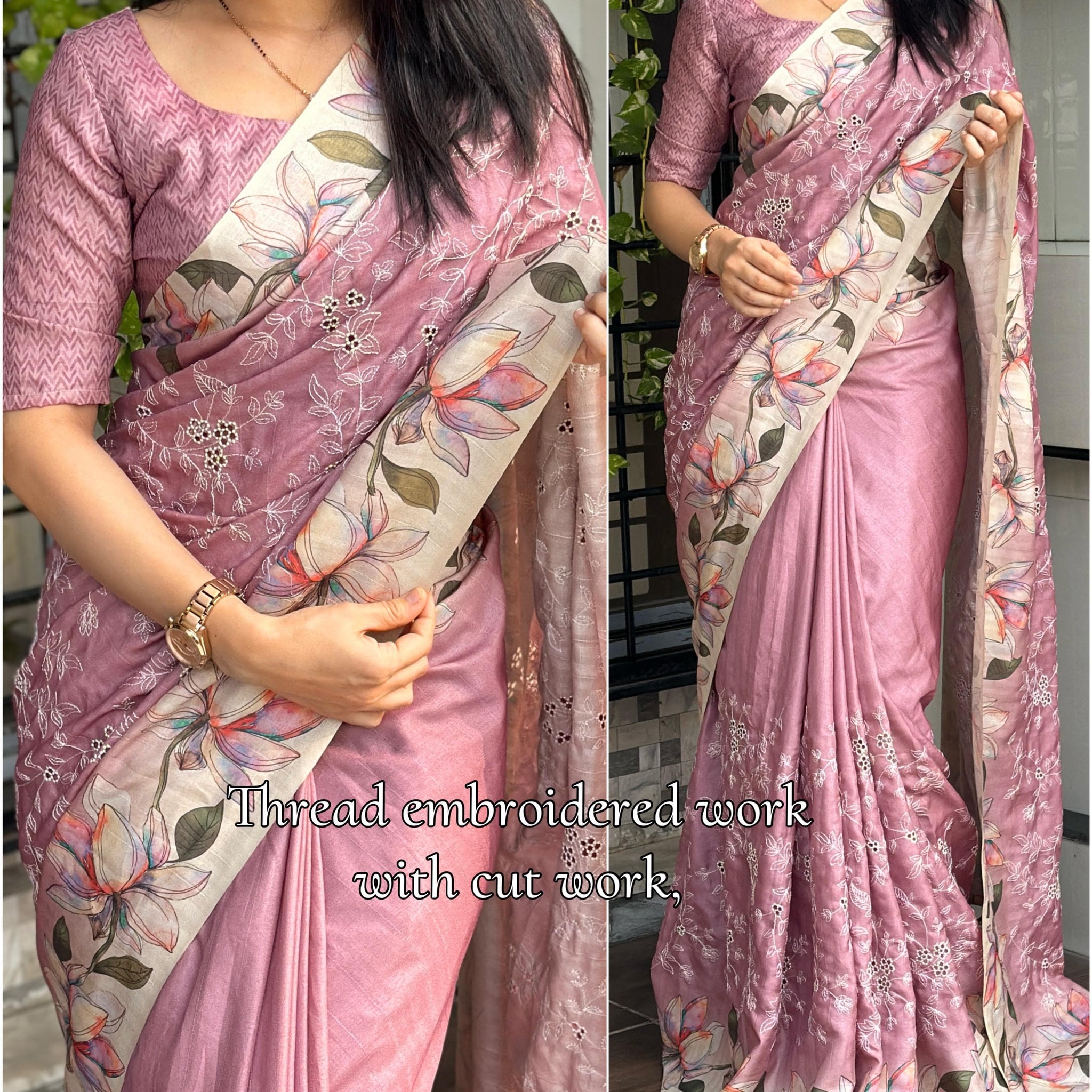 Beautiful Designer Pragathi Visca Slub Silk Saree