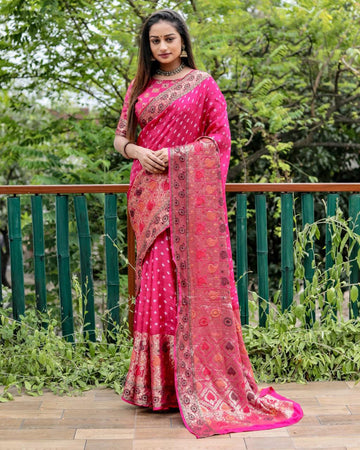 Beautiful Designer Kanjiwarm Pure Bandhej Saree