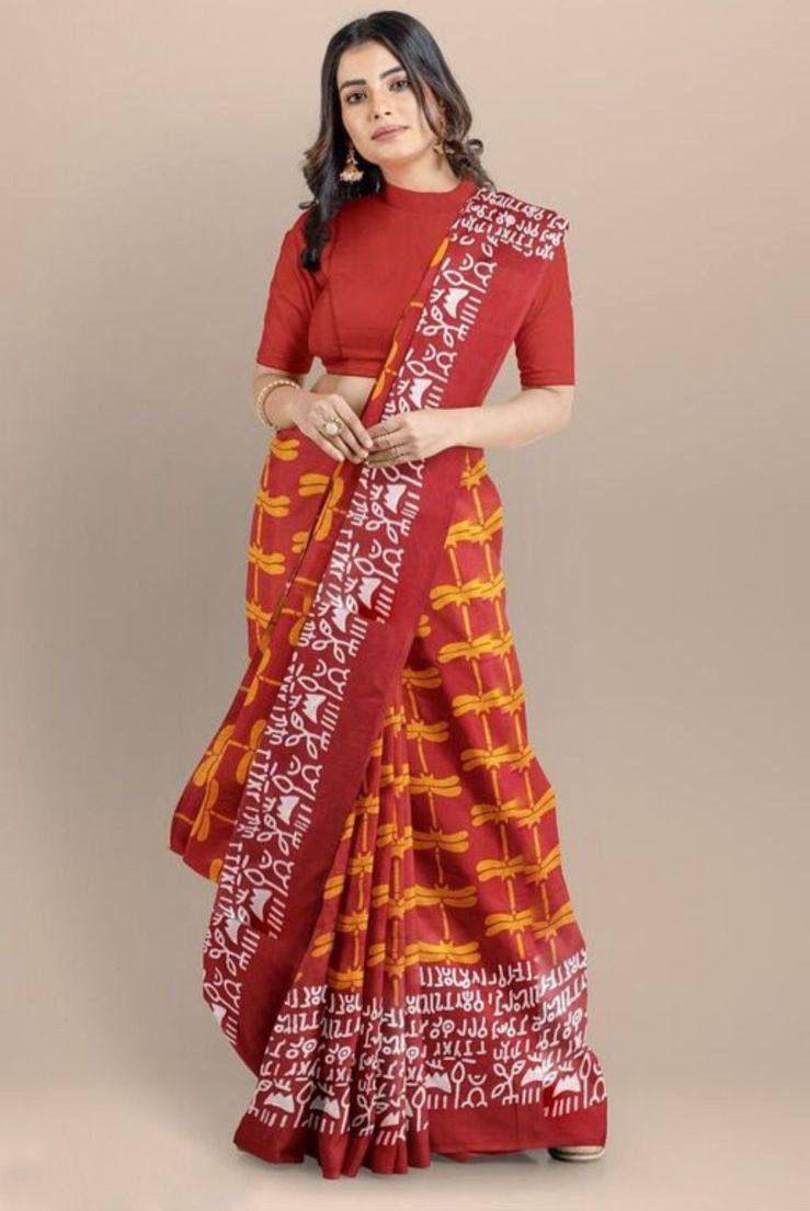 Beautiful Designer Soft Pure Cotton Saree