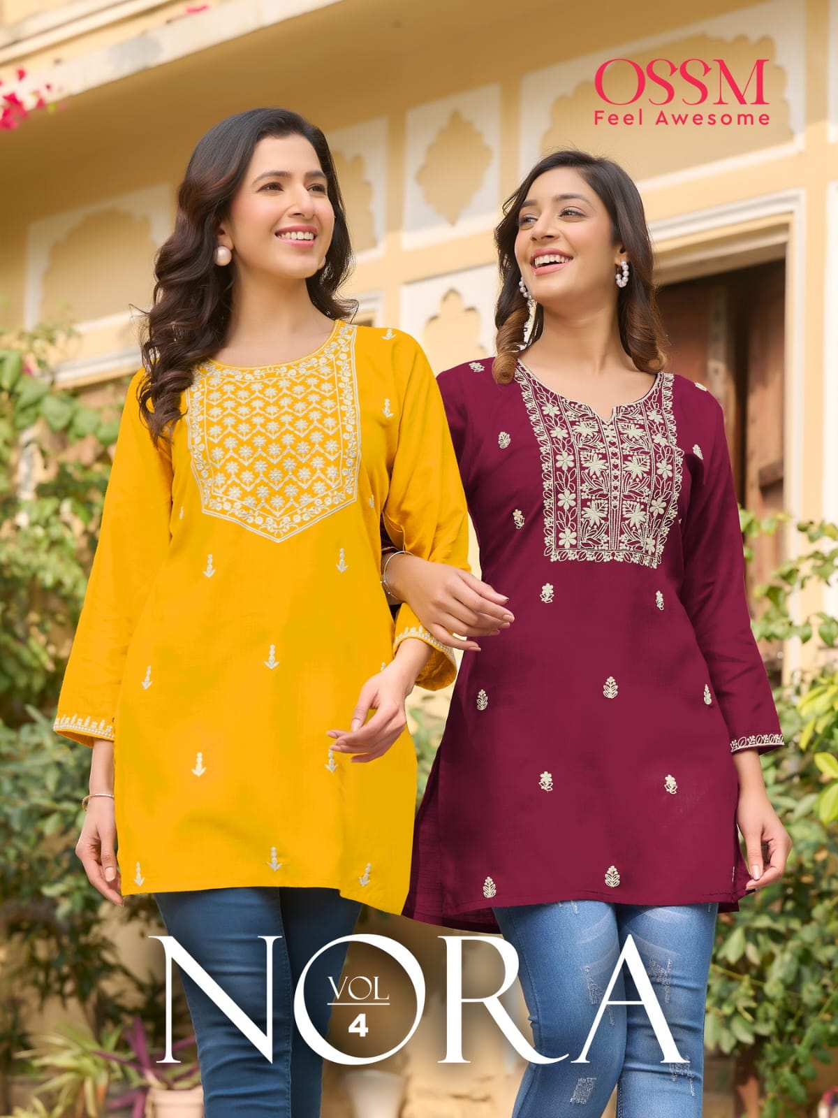 Ossm Nora Vol 4 Series 401-406 Heavy Reyon Kurti (385x06)