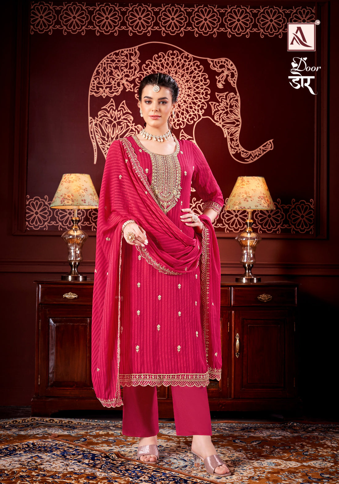 Alok Suit Door Designer Festive Ladies Suit  (799x05)