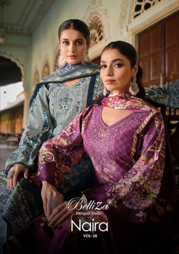 Belliza Designer Naira Vol 28 Ladies Cotton Suit (575x08)