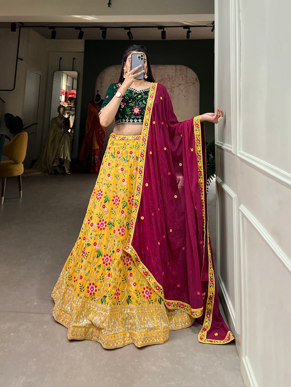 Beautiful Party Wear Alia Style Georgette Lehenga Choli